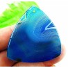 Pendentif en Agate bleue – Triangulaire 45 x 43 mm