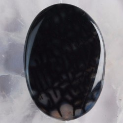 Perle pendentif AGATE VEINE DE DRAGON monté avec un anneau