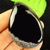 Pendentif en Agate noire – 57 x 40 mm