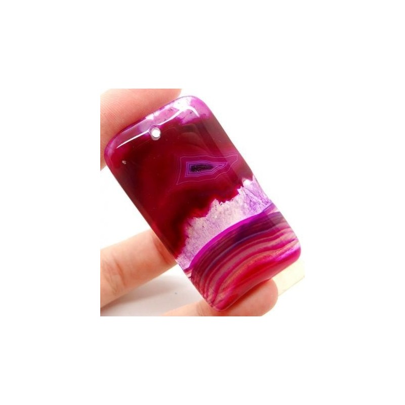 Pendentif AGATE ROUGE superbe monté avec un anneau||Pendentif AGATE ROUGE superbe monté avec un anneau