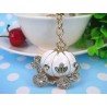  porte-clés "CARROSSE BLANC" strass. Porte-Bonheur||Bijou de sac