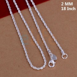 Collier / chaine fantaisie poinçonné argent .925
